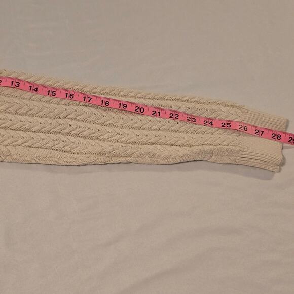 Stafford Mens XL cream cable knit turtle neck nwt - Picture 5 of 6